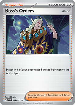Boss's Orders [Ghetsis] 172/193 Pokémon card from Paldea Evolved for sale at best price